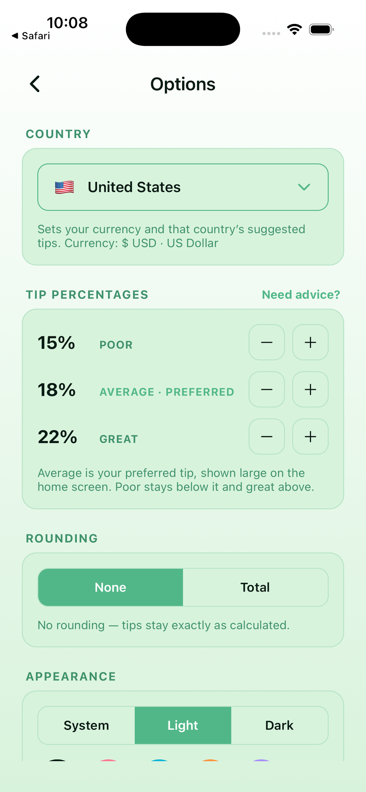 Your tips, your way